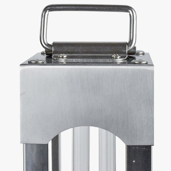 Lampa bactericida UVC 150W portabila, cu ozon, din inox, telecomanda si temporizator, 120 mp, efect germicid