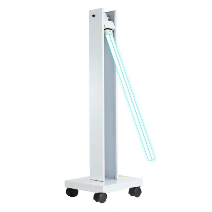 Lampa bactericida UVC 150W, portabila, cu brat mobil, timer si telecomanda, sterilizare suprafete, 120 mp