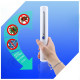 Portable sterilizer, wand lamp with UVC tube, 10 cm, 3W, for any surface