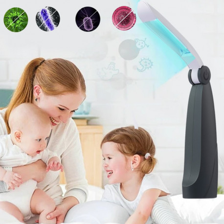 Portable sterilizer with UVC light, 2W, battery power, foldable