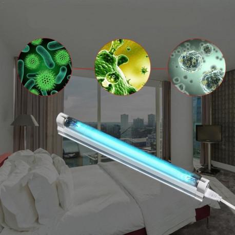 Bactericidal UVC lamp with Ozone, 8W, sterilized surface 8 sqm, wall fixing