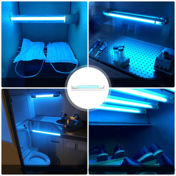 Lampa UVC bactericida 20W, tub sticla cristal de quartz, suprafata sterilizata 20 mp