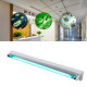 Bactericidal lamp UVC 40 W with ozone, surface sterilization 40 sqm, remote control, wall mounting