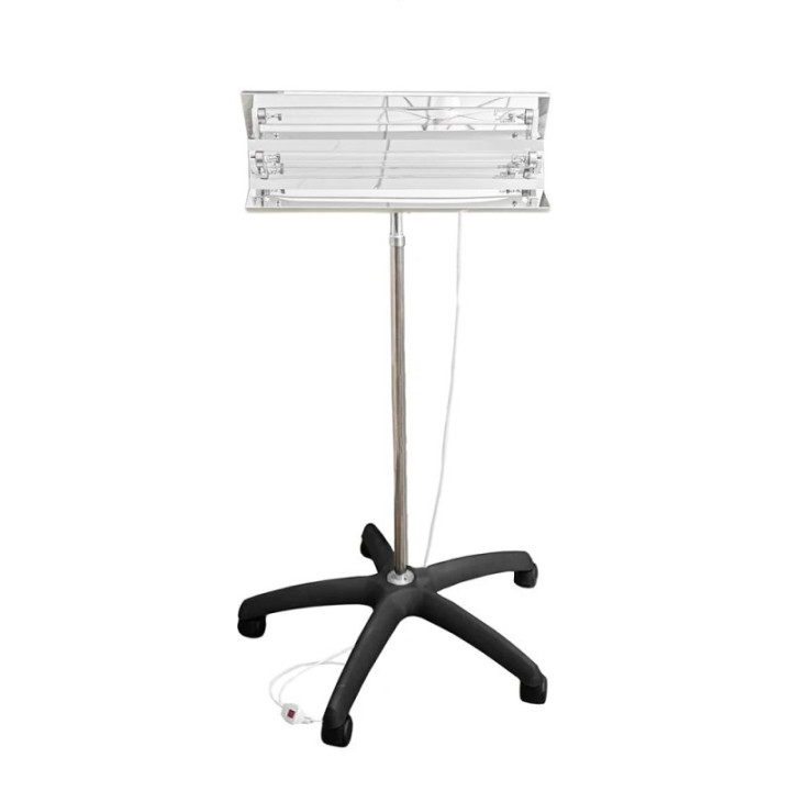 UVC 15W bactericidal lamp with stand, portable, adjustable with reflector, sterilization, height adjustable