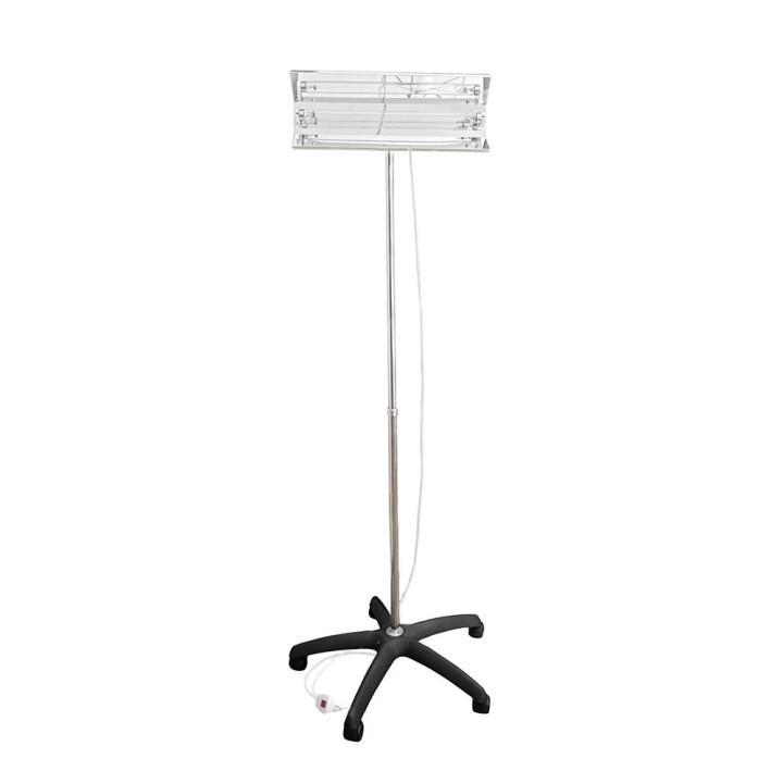 UVC 15W bactericidal lamp with stand, portable, adjustable with reflector, sterilization, height adjustable