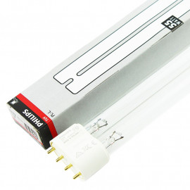 Tube UVC 55W pour lampe de désinfection, stérilisation, base 2G11, 4 broches, longueur 54 cm