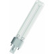 9W UVC bulb for sterilization, G23 socket, 2 pins, length 14.2cm