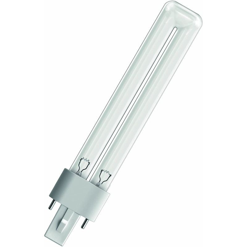 9W UVC bulb for sterilization G23 socket 2 pins length 14.2cm