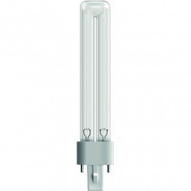 9W UVC bulb for sterilization, G23 socket, 2 pins, length 14.2cm