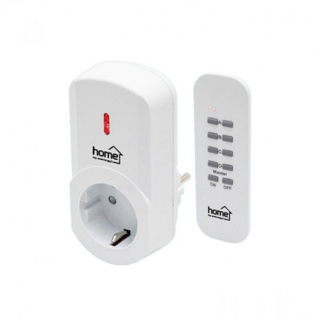 1000W remote control socket, remote control, radius 40 m, 433.92MHz, LED indicator