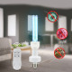 25W UVC bulb with remote control for sterilization and disinfection, E27 socket, timer