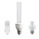 25W UVC bulb with remote control for sterilization and disinfection, E27 socket, timer