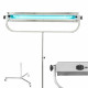 Lampa bactericida inox UVC 30W germicidala portabila cu stativ pe roti, tub Phillips