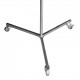 Portable germicidal UVC 30W stainless steel bactericidal lamp with stand on wheels, Phillips tube