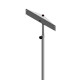 Mobile stand for bactericidal lamps, adjustable 100-160 cm, stainless steel rod, 5 wheels