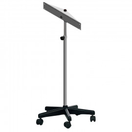 Mobile stand for bactericidal lamps, adjustable 100-160 cm, stainless steel rod, 5 wheels