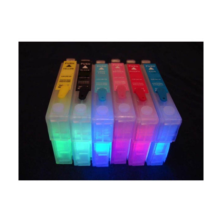 ΑΌΡΑΤΟ ΜΕΛΆΝΙ T080 ΚΑΣΈΤΕΣ ΓΙΑ EPSON INKJET ΕΚΤΥΠΩΤΈΣ