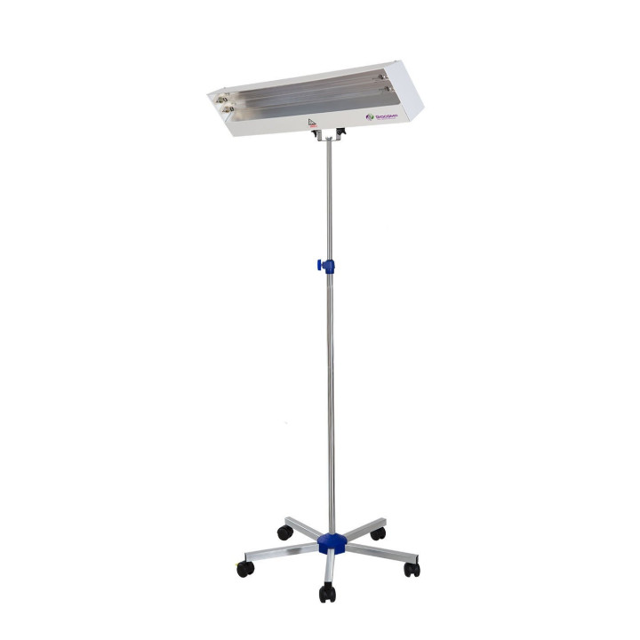 Lampa bactericida UVC de 2x55W cu suport mobil, sterilizare suprafata 45 mp