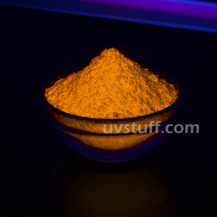 Oranžové neviditelné fluorescenčního pigmentu