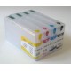 Refillable T676XL1-T676XL4 cartridges for Epson filled with UV invisible ink