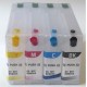 Refillable T676XL1-T676XL4 cartridges for Epson filled with UV invisible ink