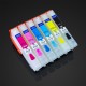 Refillable T2771-T2776 ink cartridges for Epson filled with UV invisible ink