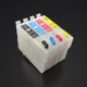 T1621-4 cartuchos llenos con tinta invisible para impresoras Epson
