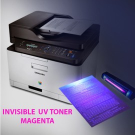 Neviditelné UV Tonerový prášek pro Samsung a Lexmark monochromatický, purpurová