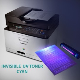 Невидим UV тонер прах за Samsung и Lexmark цвят, циан