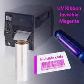 Ribbon invisible UV magenta for thermal printer