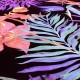 Blacklight postert Exotic Leaves print glow at blacklight art wall fluorescent