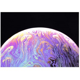 Blacklight poster Psychedelic Planet impresión resplandor en blacklight arte pared fluorescente