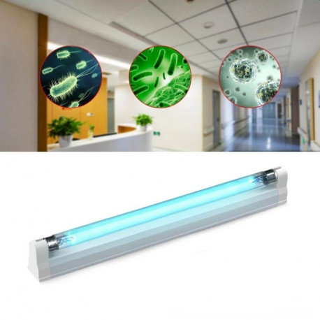 UVC 8W bactericidal lamp, Osram germicidal tube, action surface 8 sqm, disinfection and sterilization, wall fixing