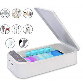 Esterilizador 3 em 1 UVC para objetos pequenos, smartphone, função de aromaterapia, plugue USB