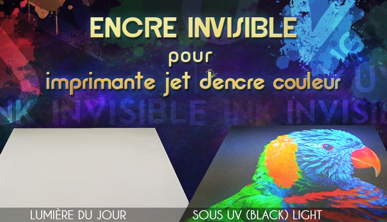 Invisible ink for color inkjet printer