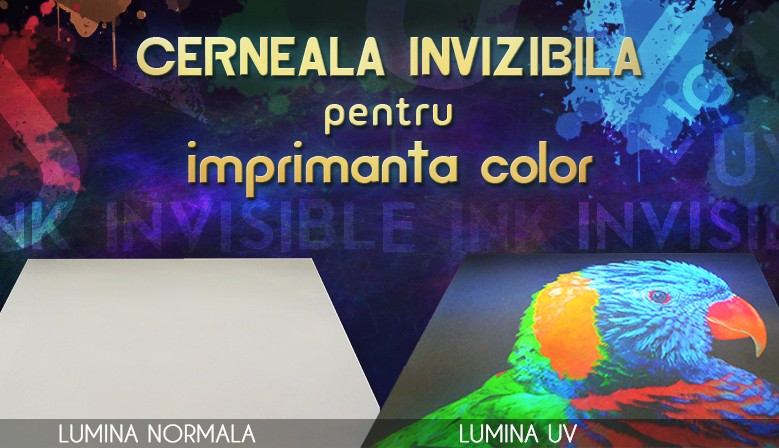 Invisible ink for color inkjet printer