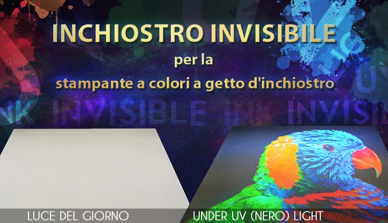 Invisible ink for color inkjet printer