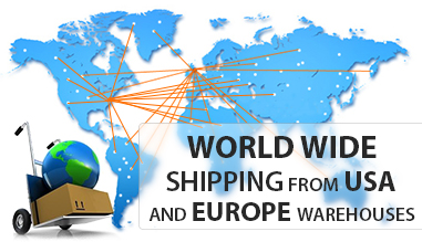 Shipping from USA and Europe warehouses